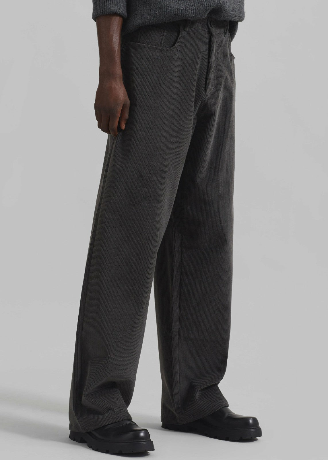 Wharton Corduroy Pants - Charcoal