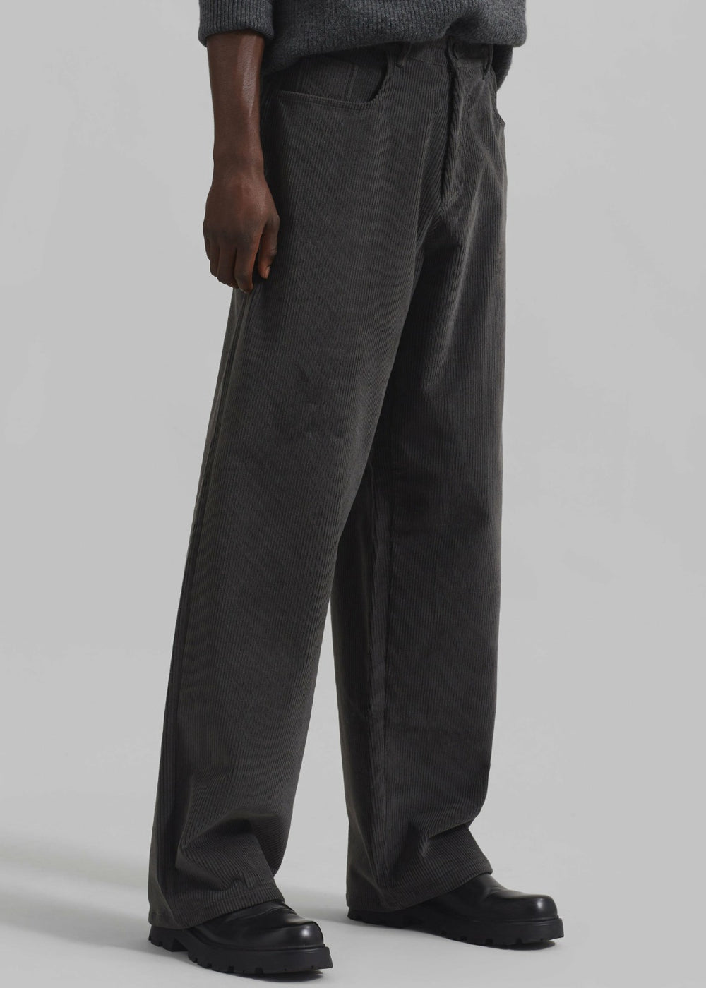 Wharton Corduroy Pants - Charcoal