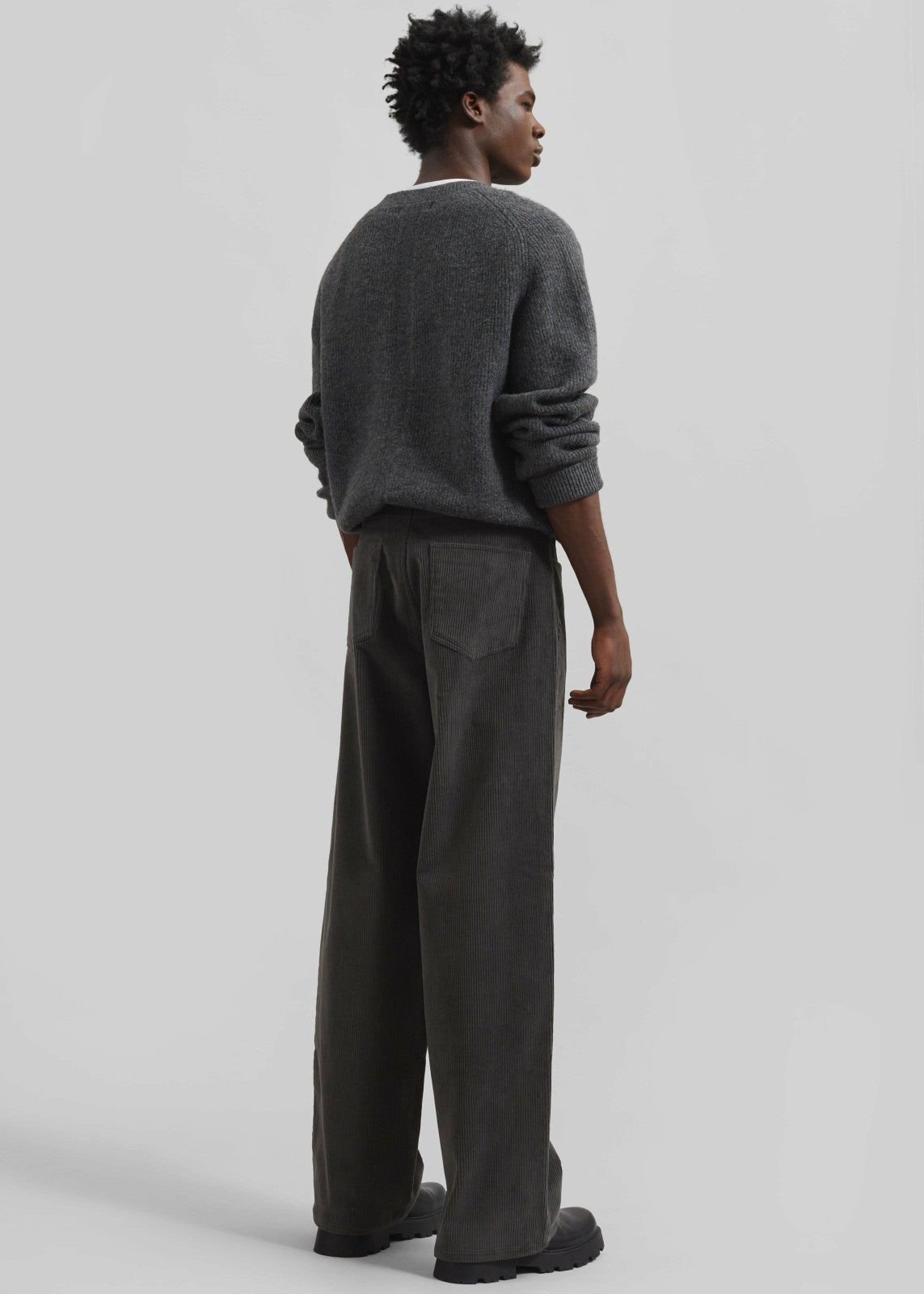 Wharton Corduroy Pants - Charcoal