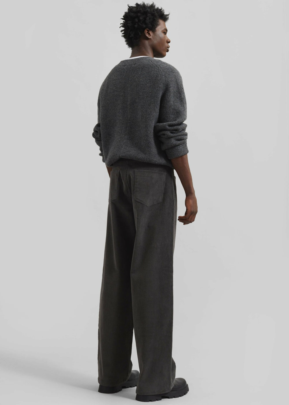 Wharton Corduroy Pants - Charcoal