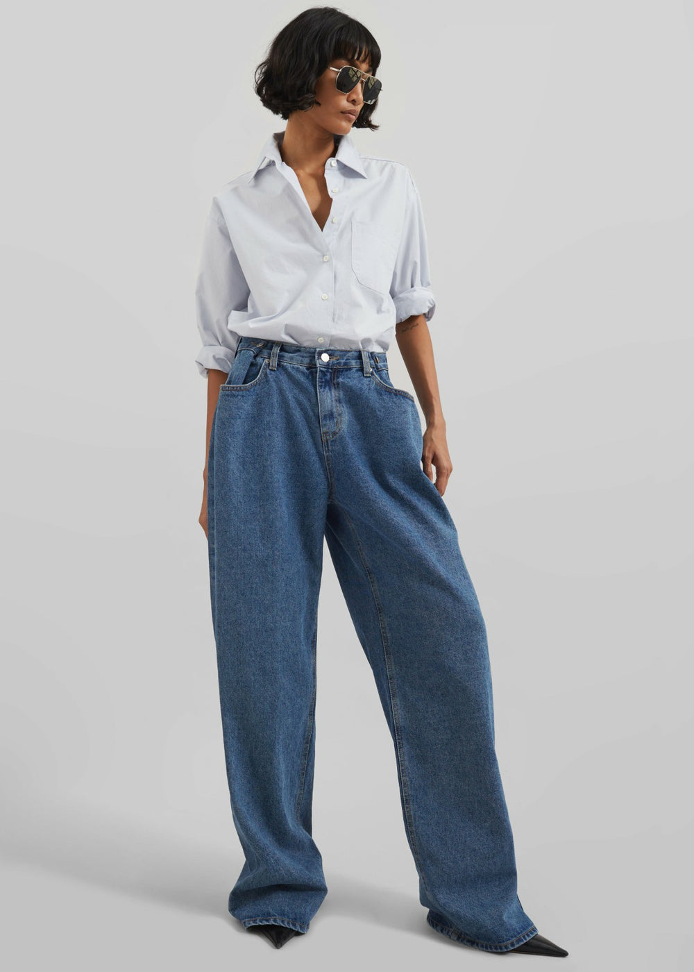 Hayla Denim Pants - Medium Wash
