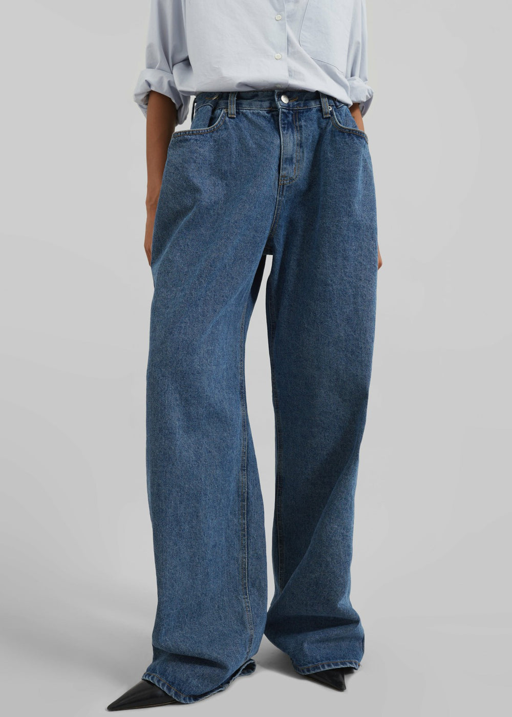 Hayla Denim Pants - Medium Wash