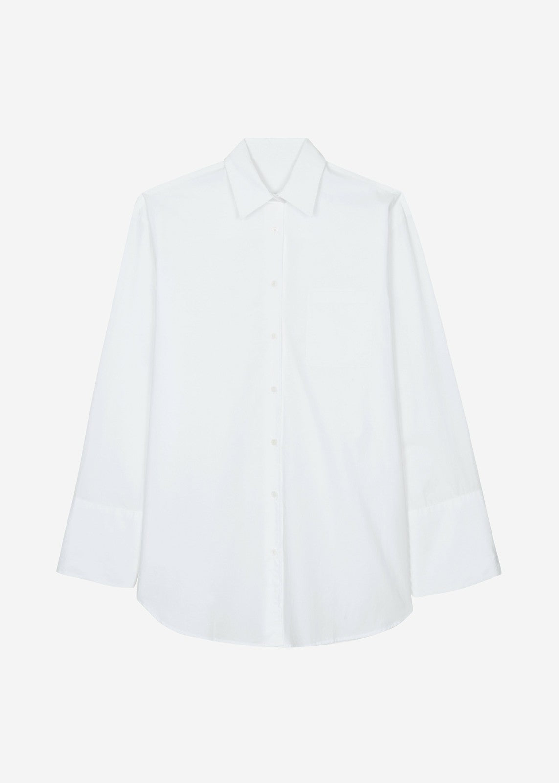 Helen Organic Cotton Long Shirt - White