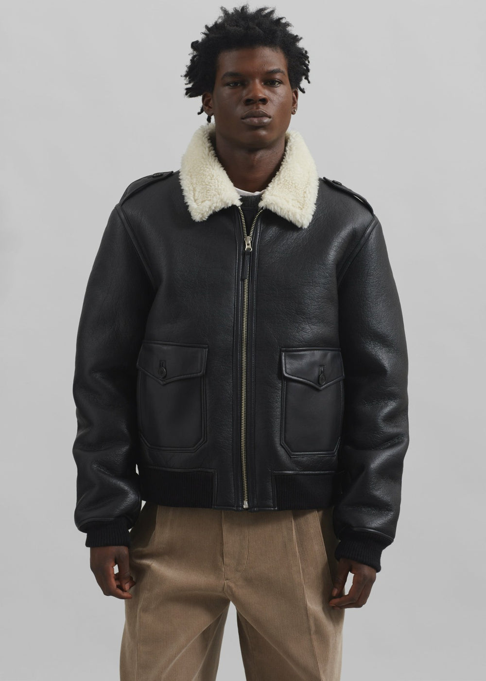 Richter Shearling Jacket - Black