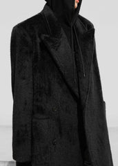 Jaylene Oversized Wool Coat - Black