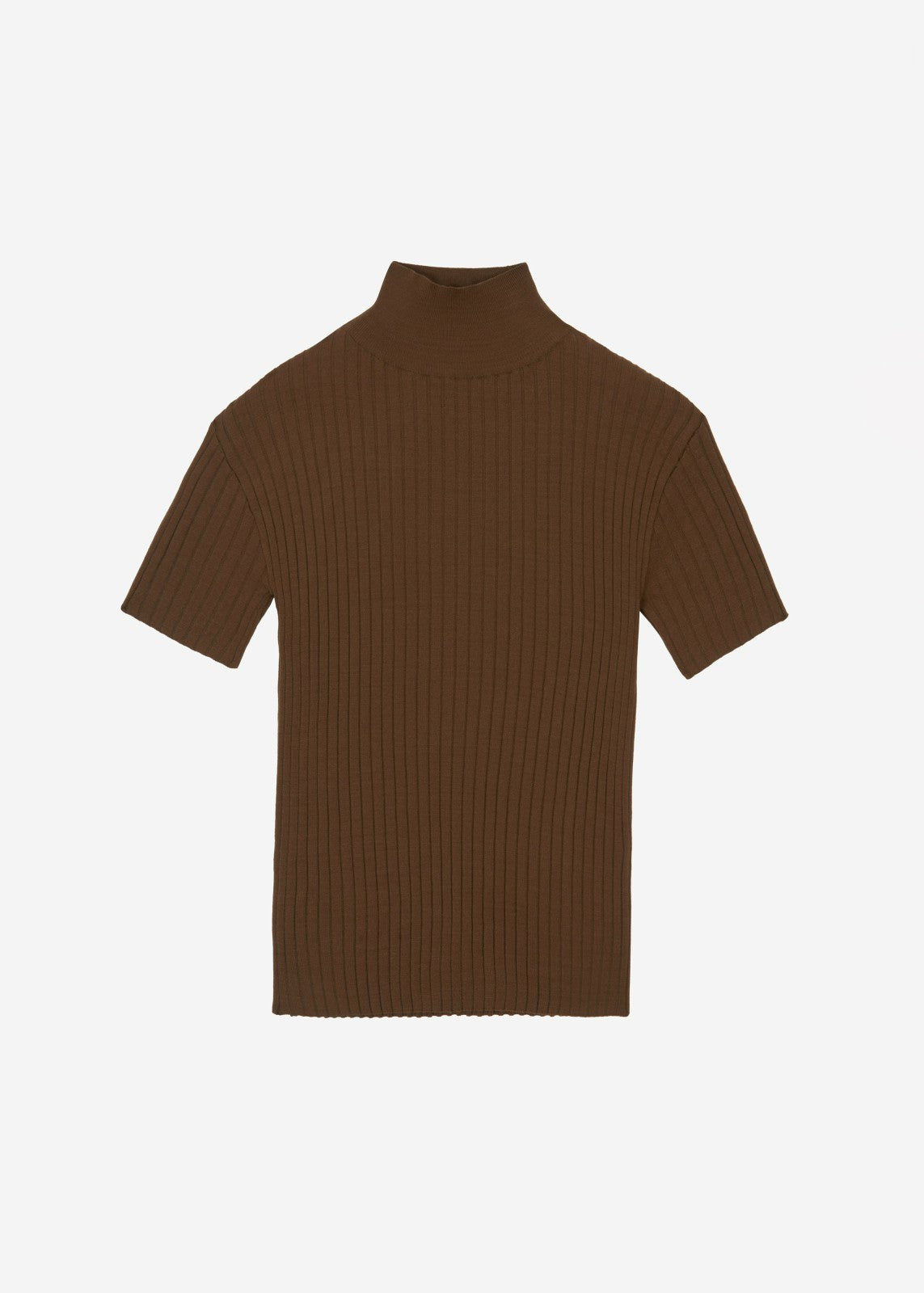 Jennis Turtleneck Top - Olive Brown