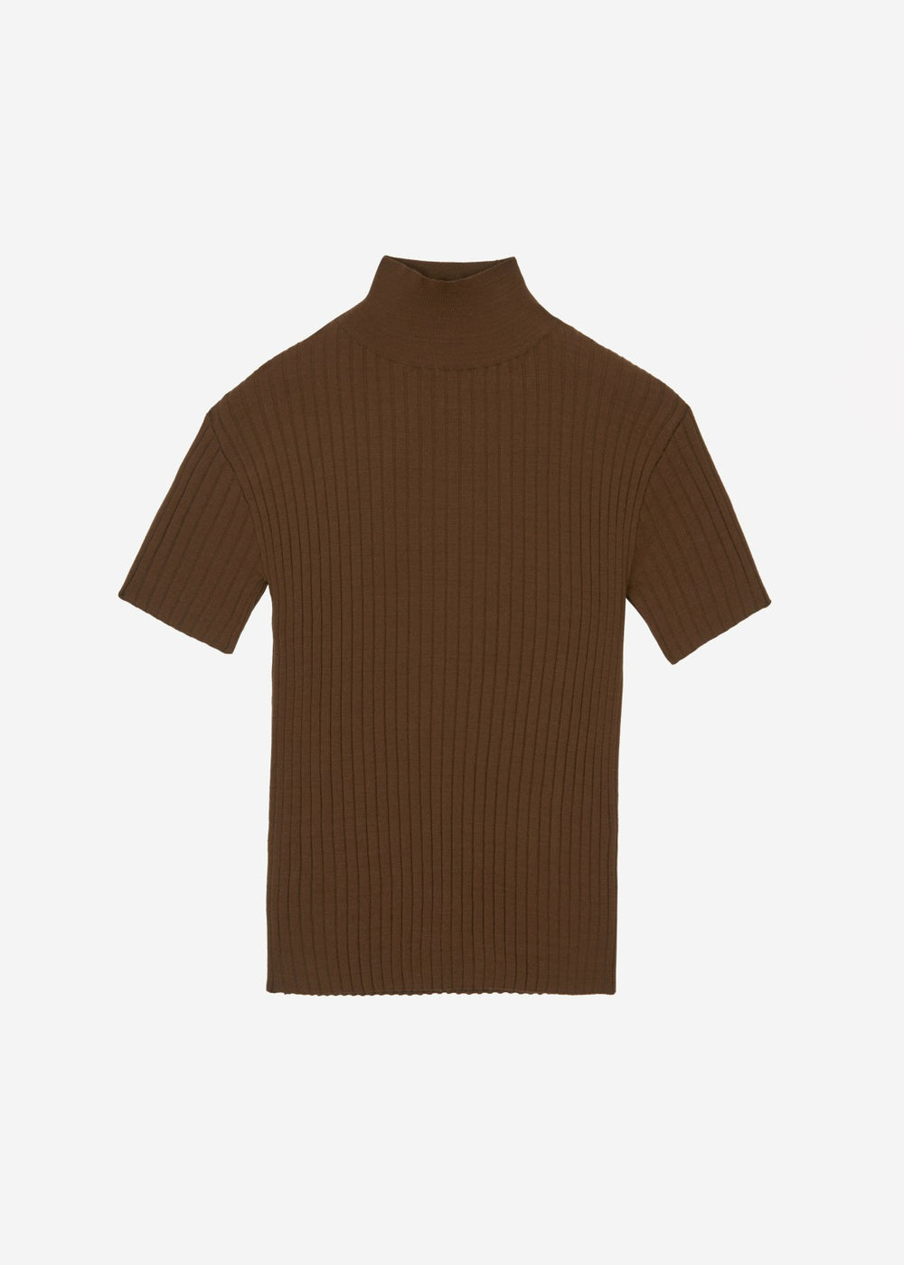 Jennis Turtleneck Top - Olive Brown