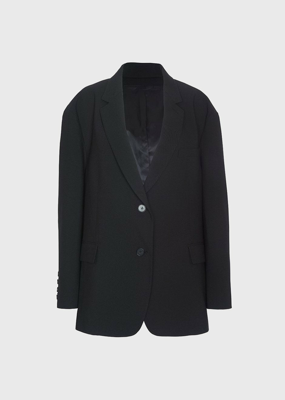 Frankie Oversized Boyfriend Blazer - Black