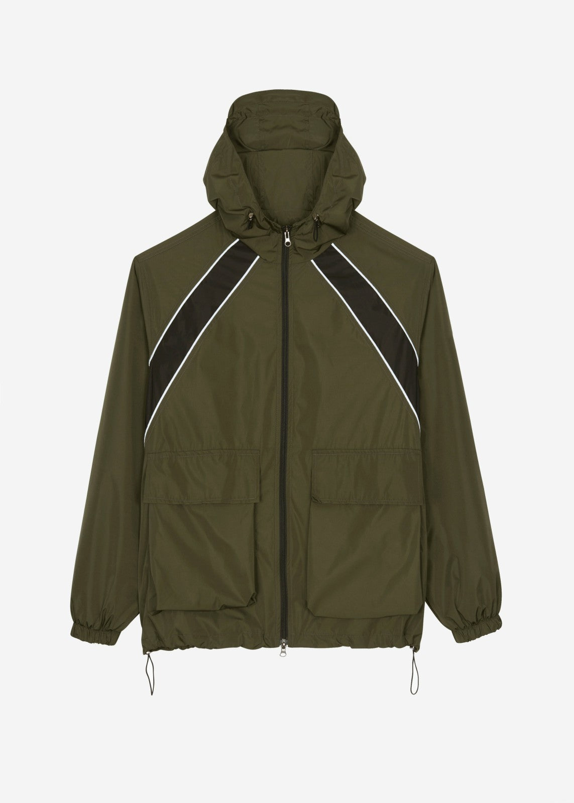 Navan Windbreaker Cargo Jacket - Khaki
