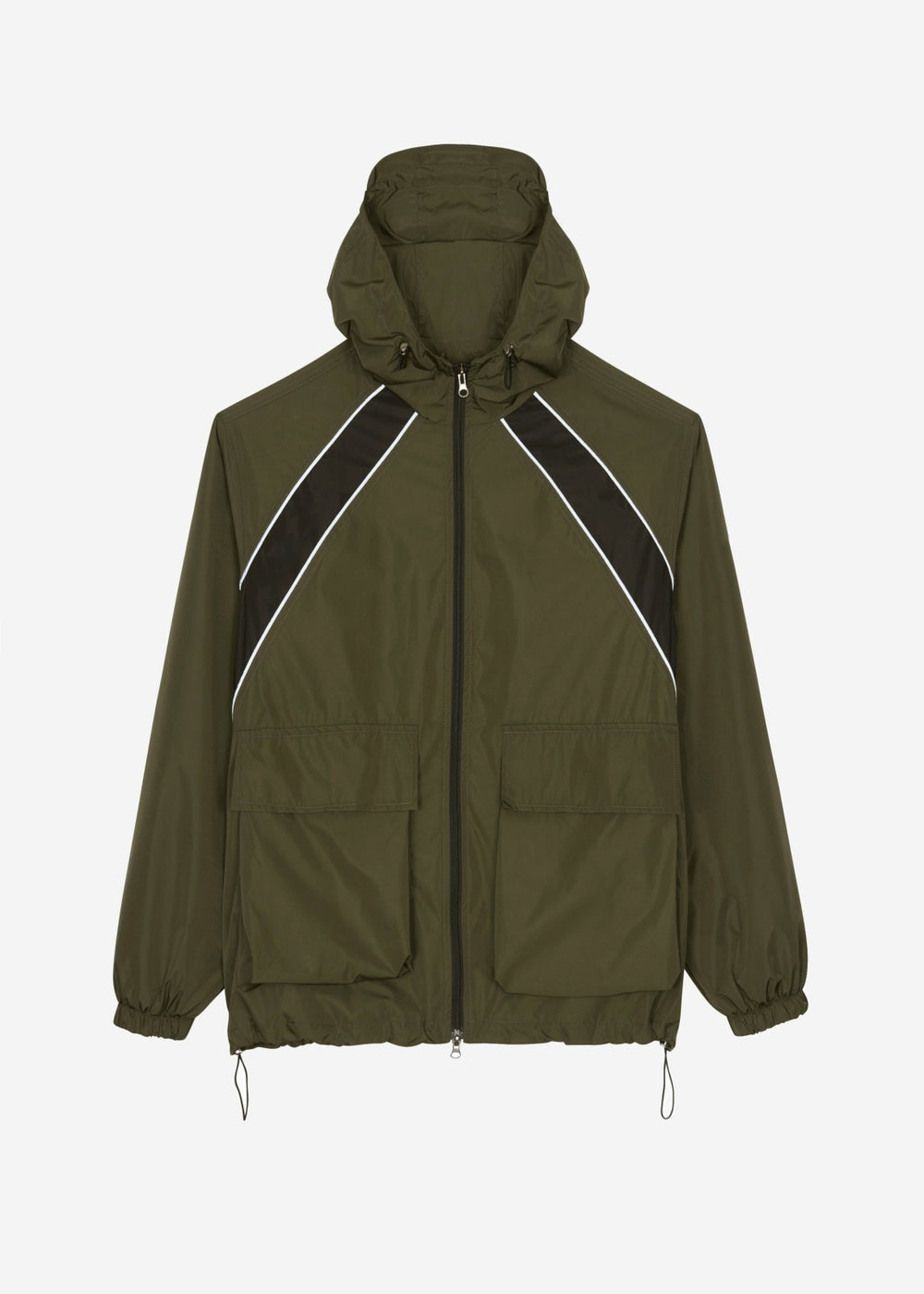 Navan Windbreaker Cargo Jacket - Khaki