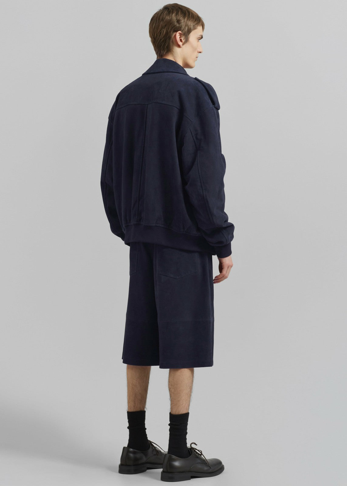 Viper Suede Jacket - Navy