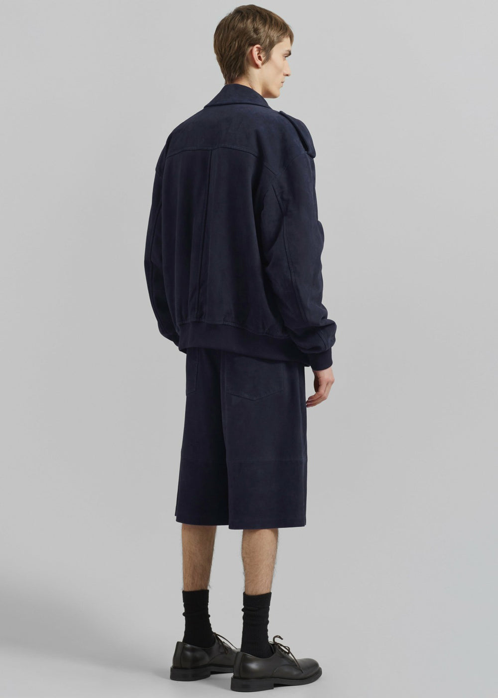 Viper Suede Jacket - Navy
