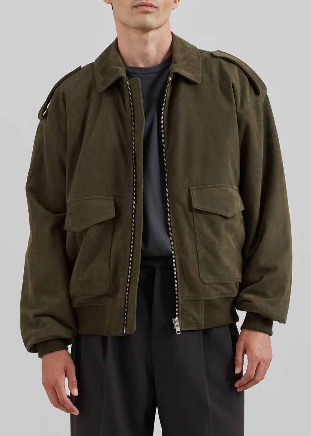 Viper Suede Jacket - Khaki