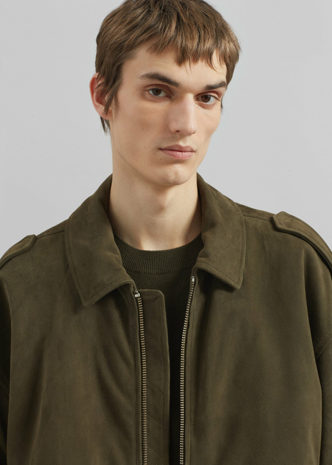 Viper Suede Jacket - Khaki