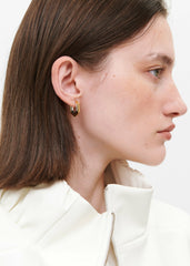 Bevza Small Honeycomb Hoops - Gold/Silver