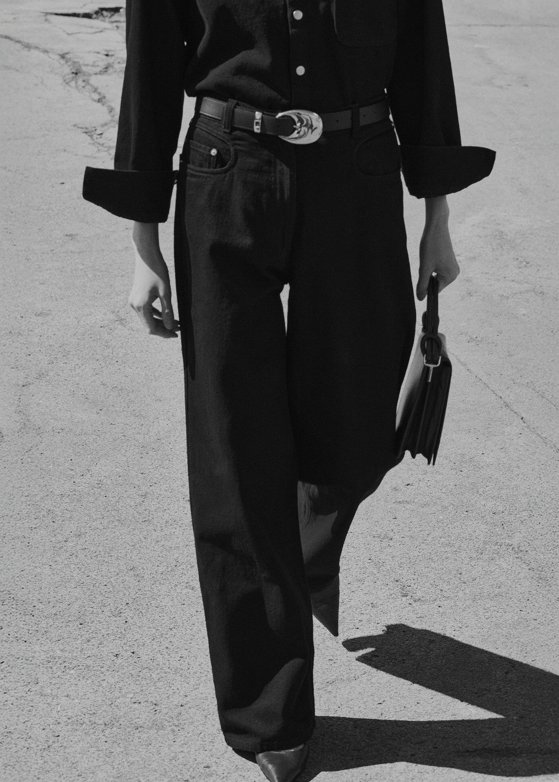 Beaufille Porte Belt - Black/Silver