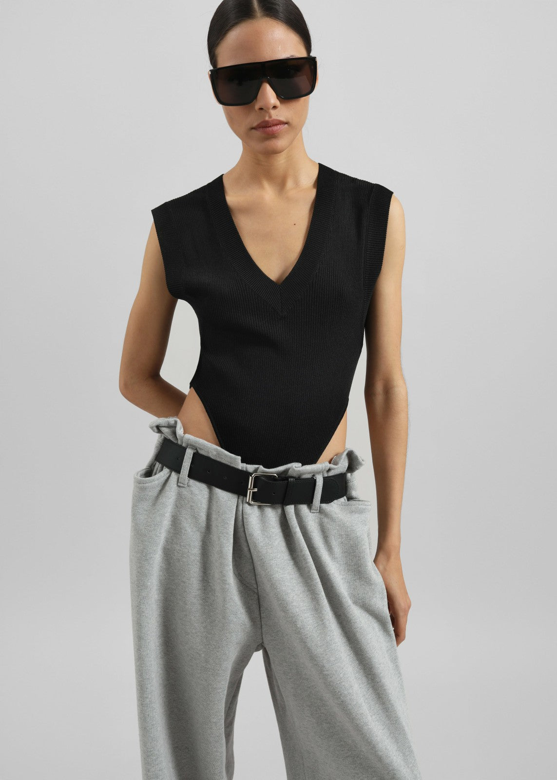 Bevza Vest Bodysuit - Black