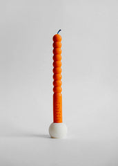 Taith Swirly Tata Candle - Orange/Ecru