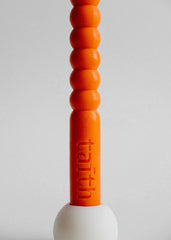 Taith Swirly Tata Candle - Orange/Ecru