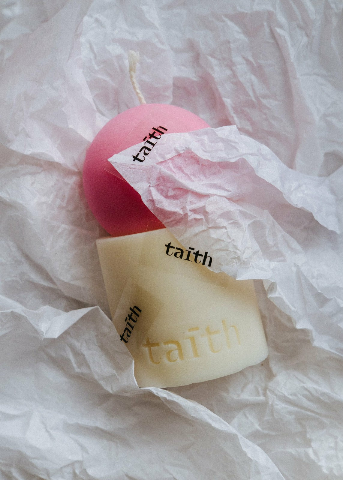 Taith Lulu Candle - Rose/Cream