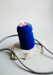 Taith Velvet Lulu Candle - Blue