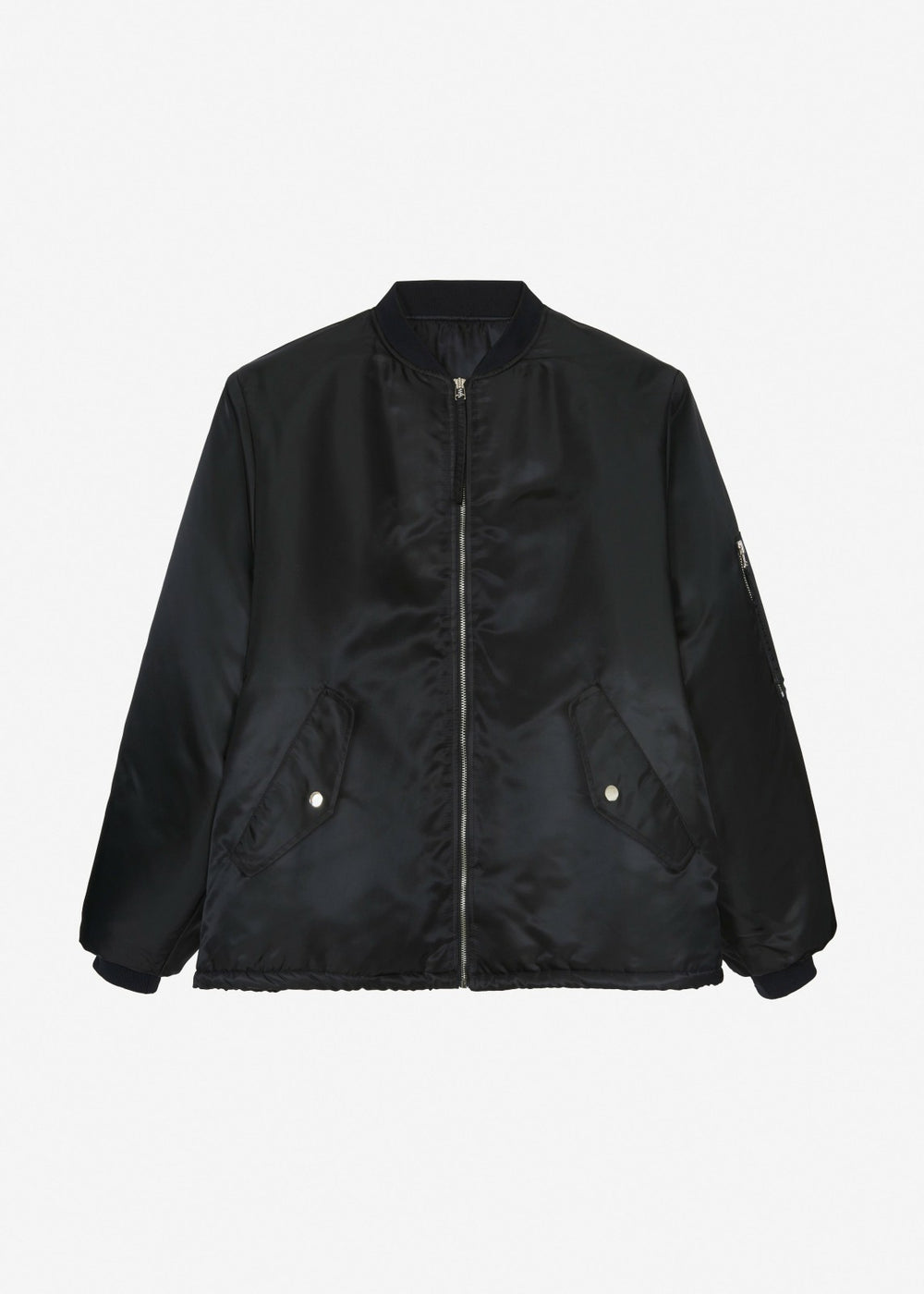 Volme Padded Bomber Jacket - Black