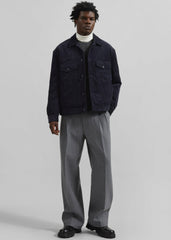 Dresden Quilted Corduroy Jacket - Navy