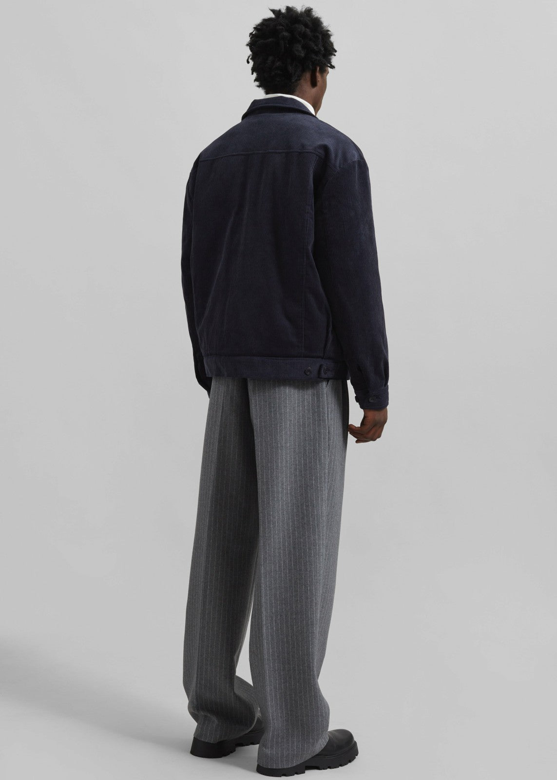 Dresden Quilted Corduroy Jacket - Navy