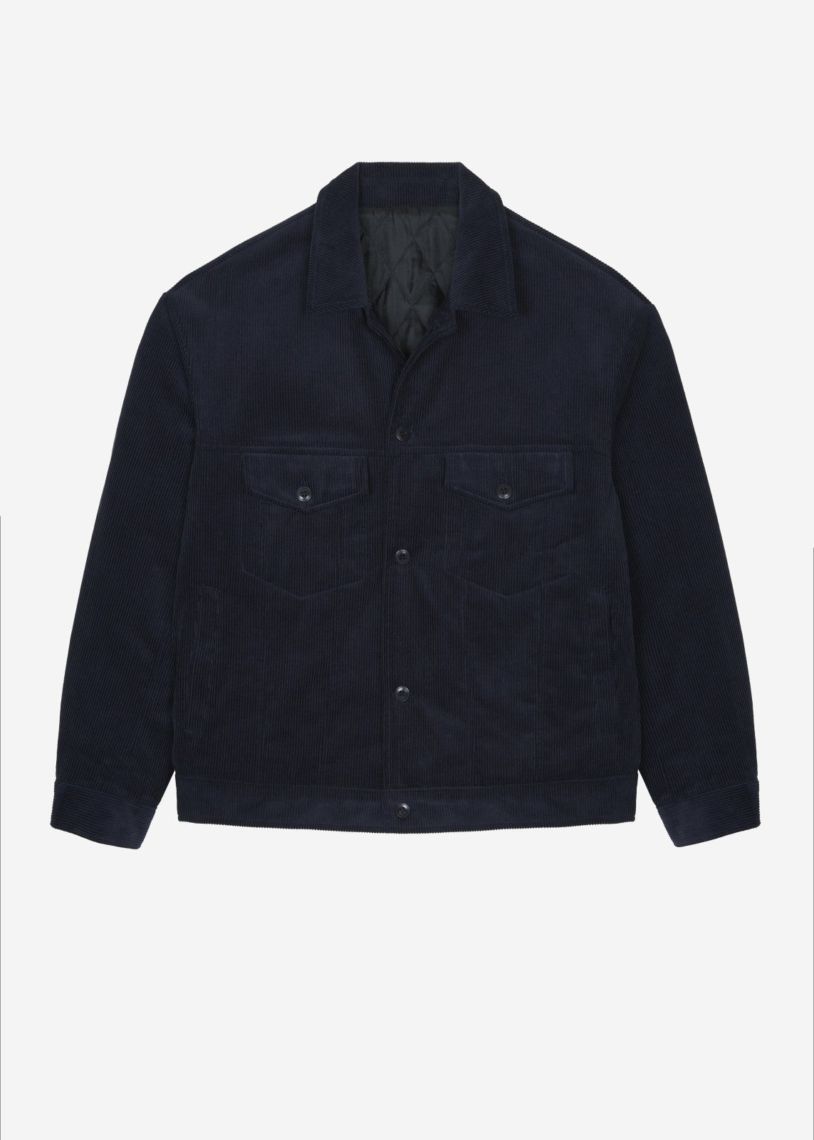 Dresden Quilted Corduroy Jacket - Navy