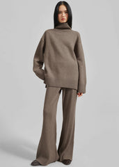 Odense Turtleneck Sweater - Brown