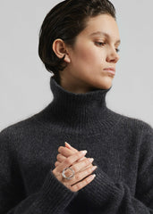 Moaen Turtleneck Sweater - Charcoal
