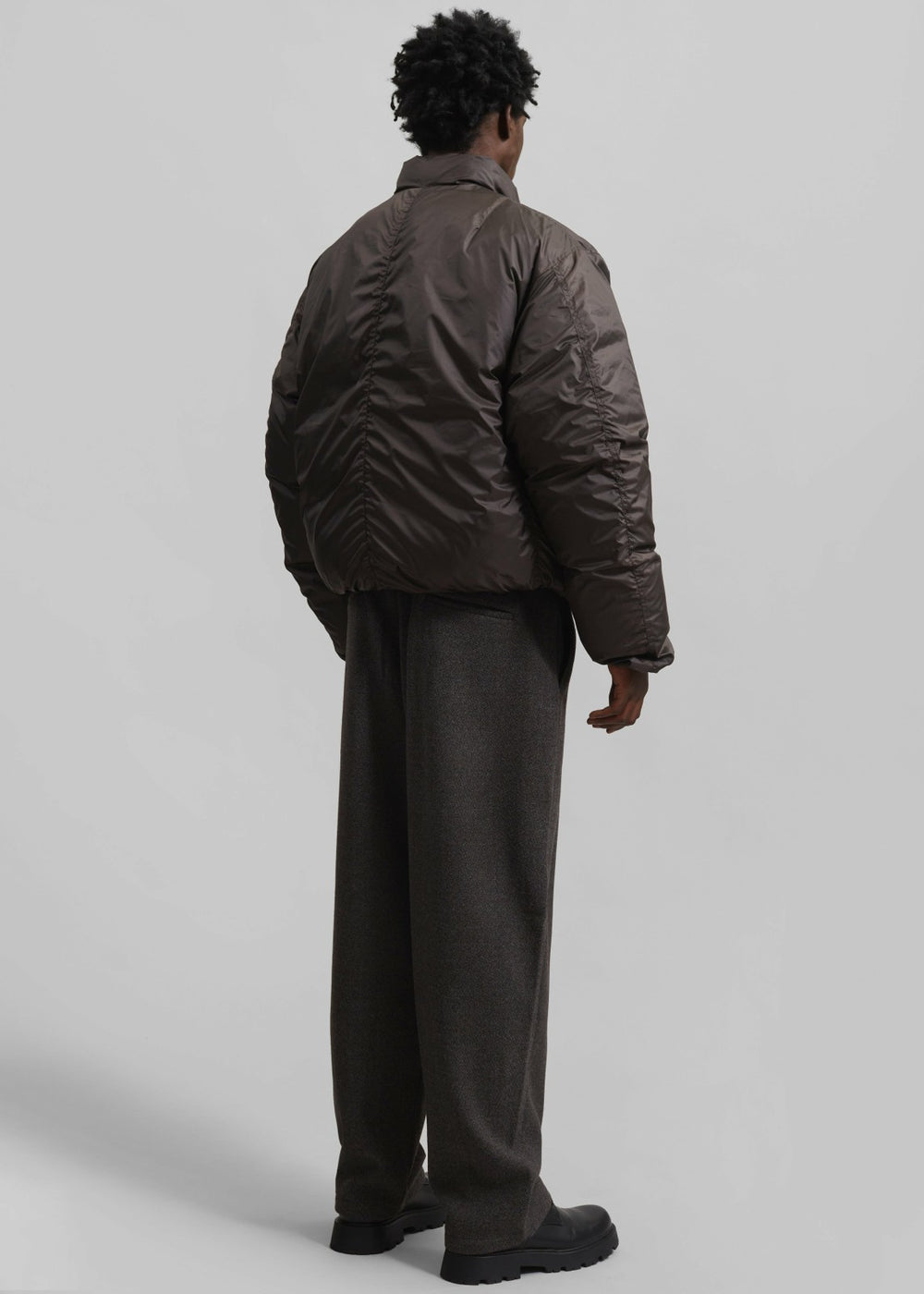 Delft Padded Bomber Jacket - Brown