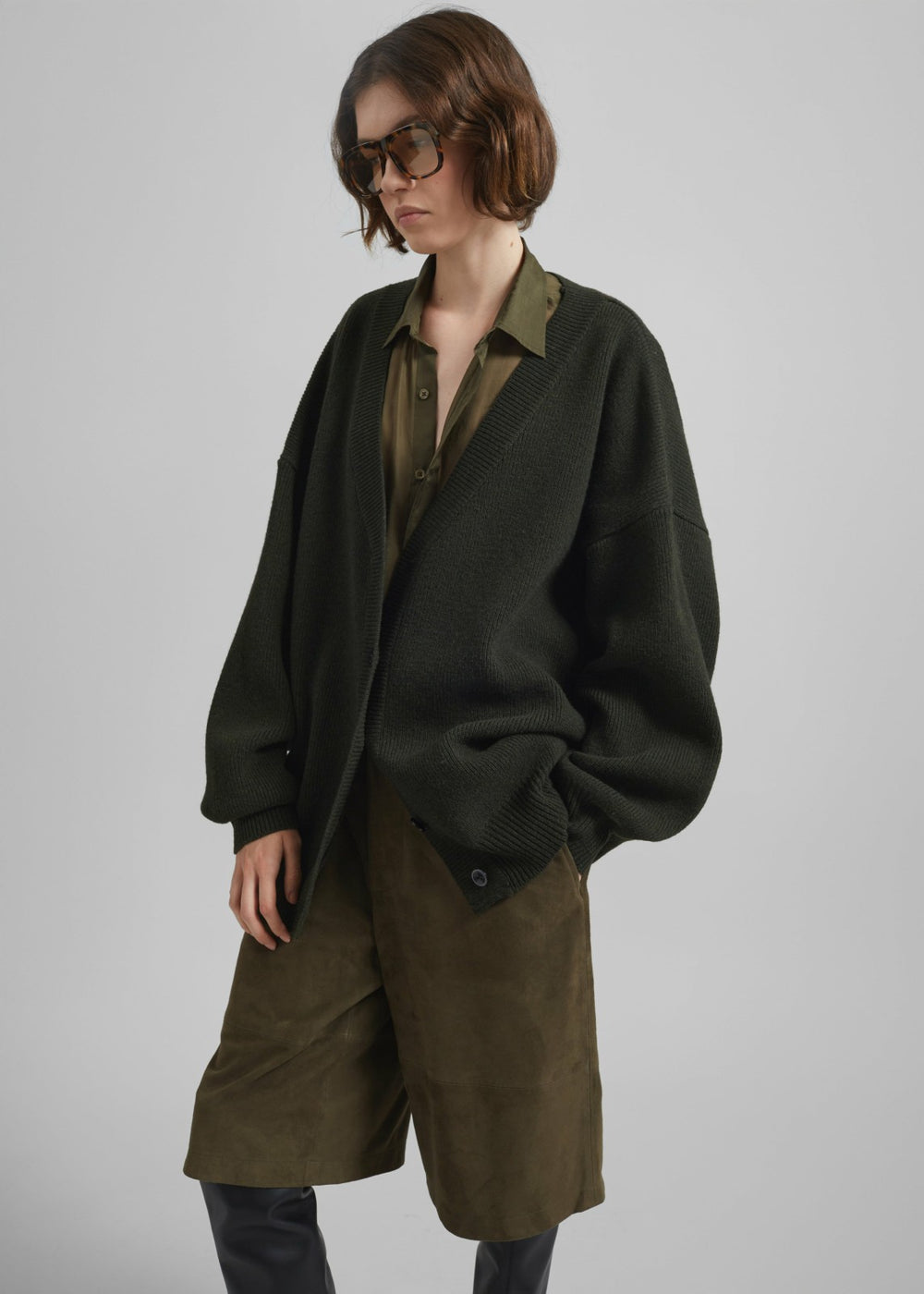 Ledbury Cardigan - Khaki