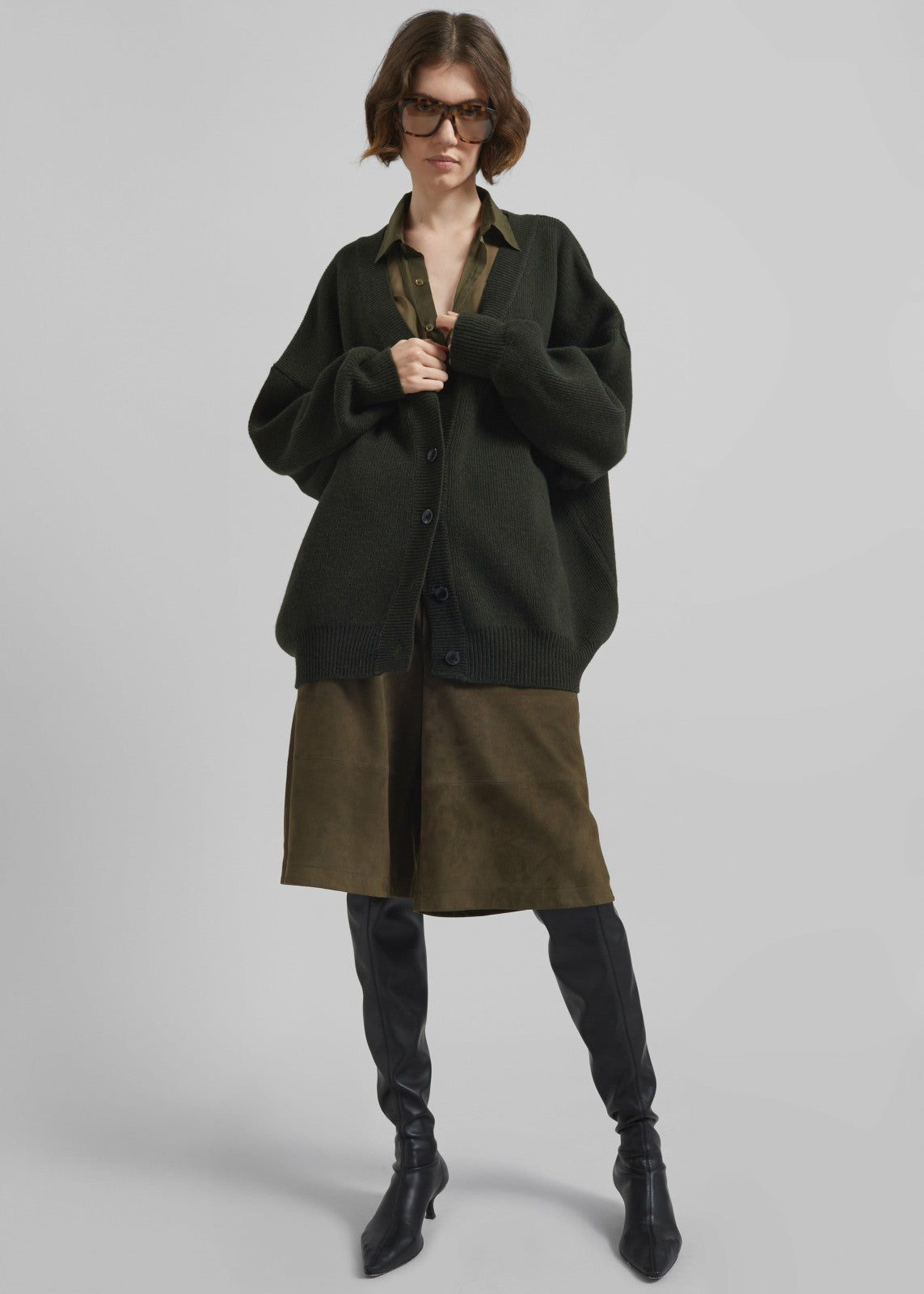 Ledbury Cardigan - Khaki