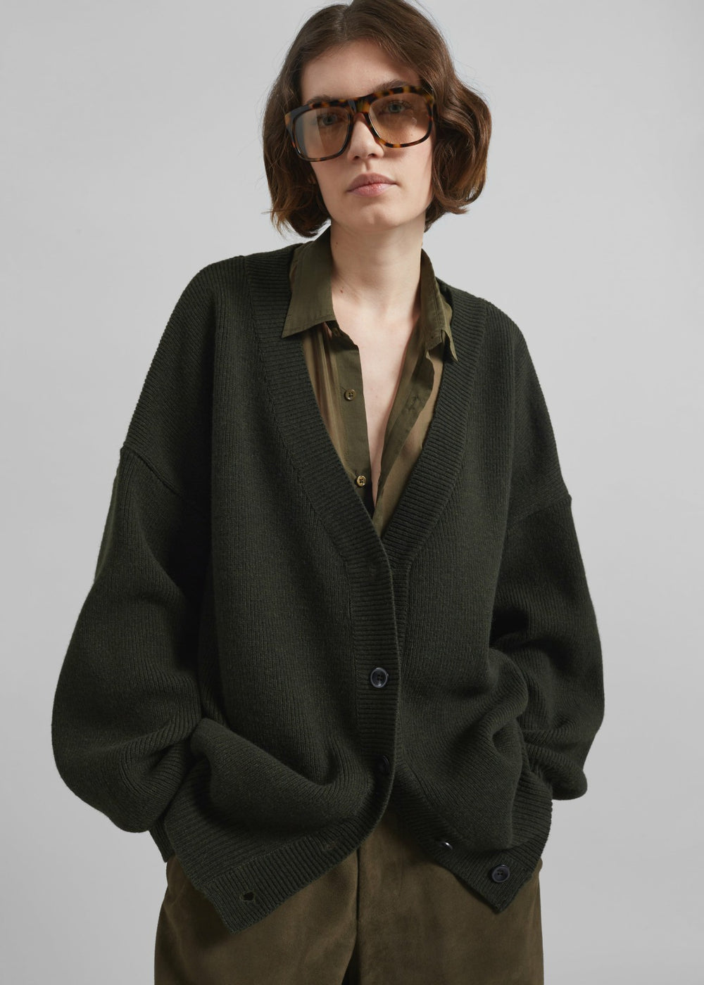 Ledbury Cardigan - Khaki