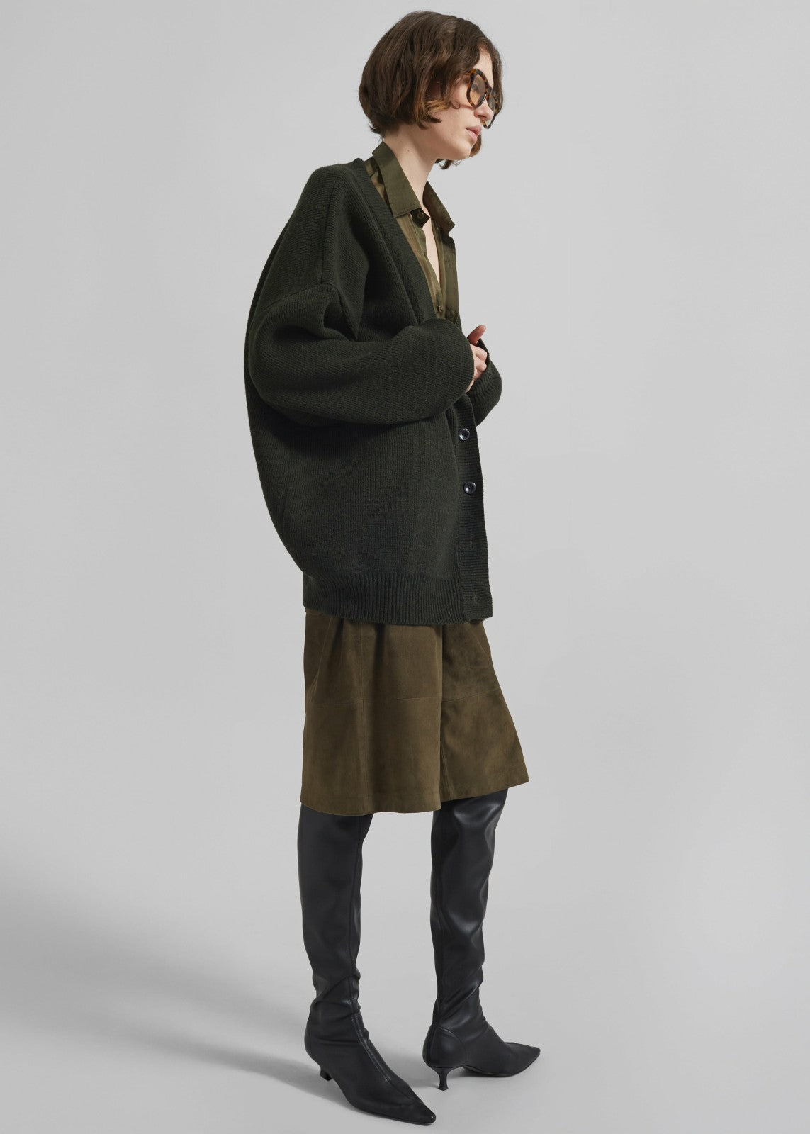 Ledbury Cardigan - Khaki