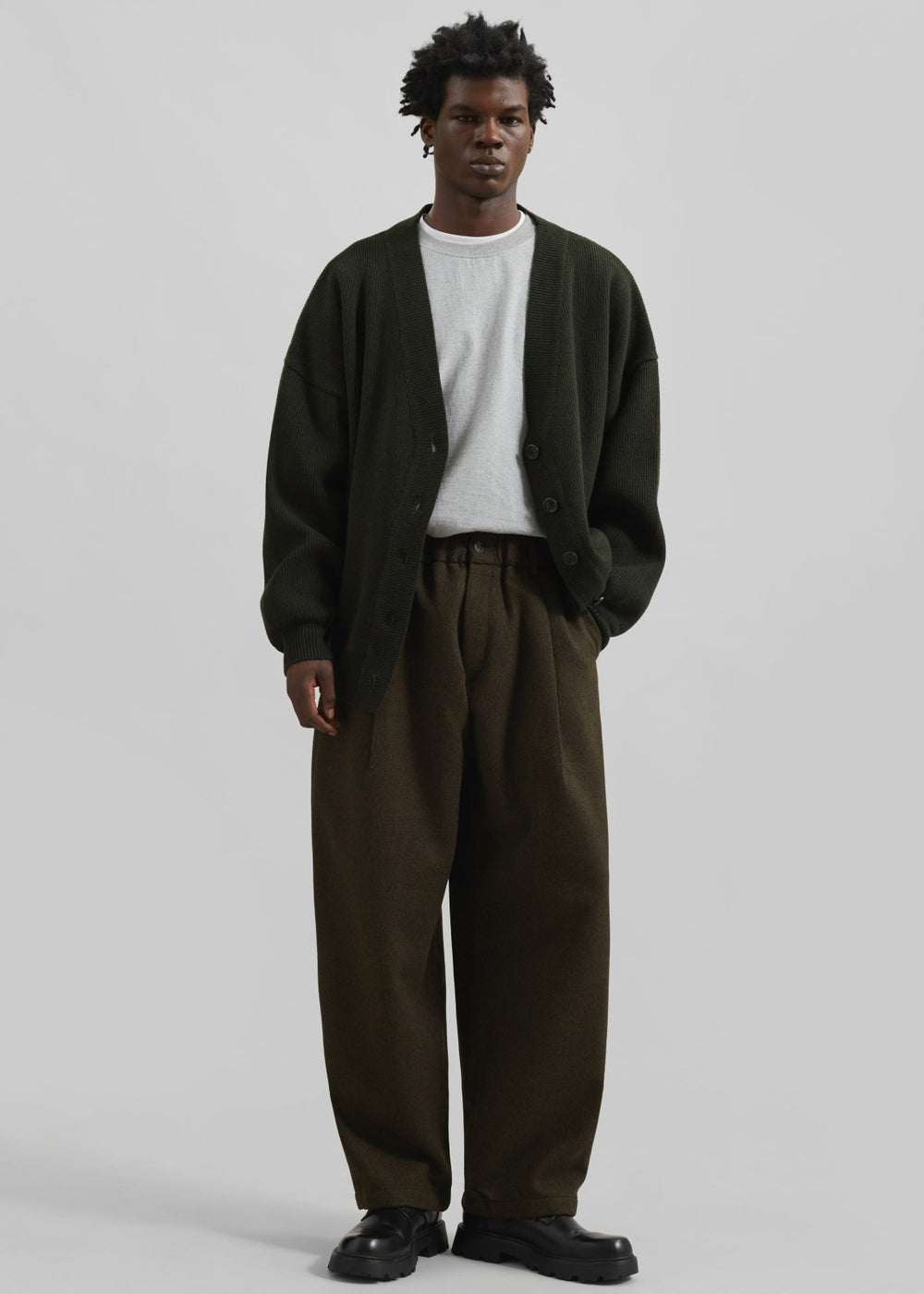 Ledbury Cardigan - Khaki