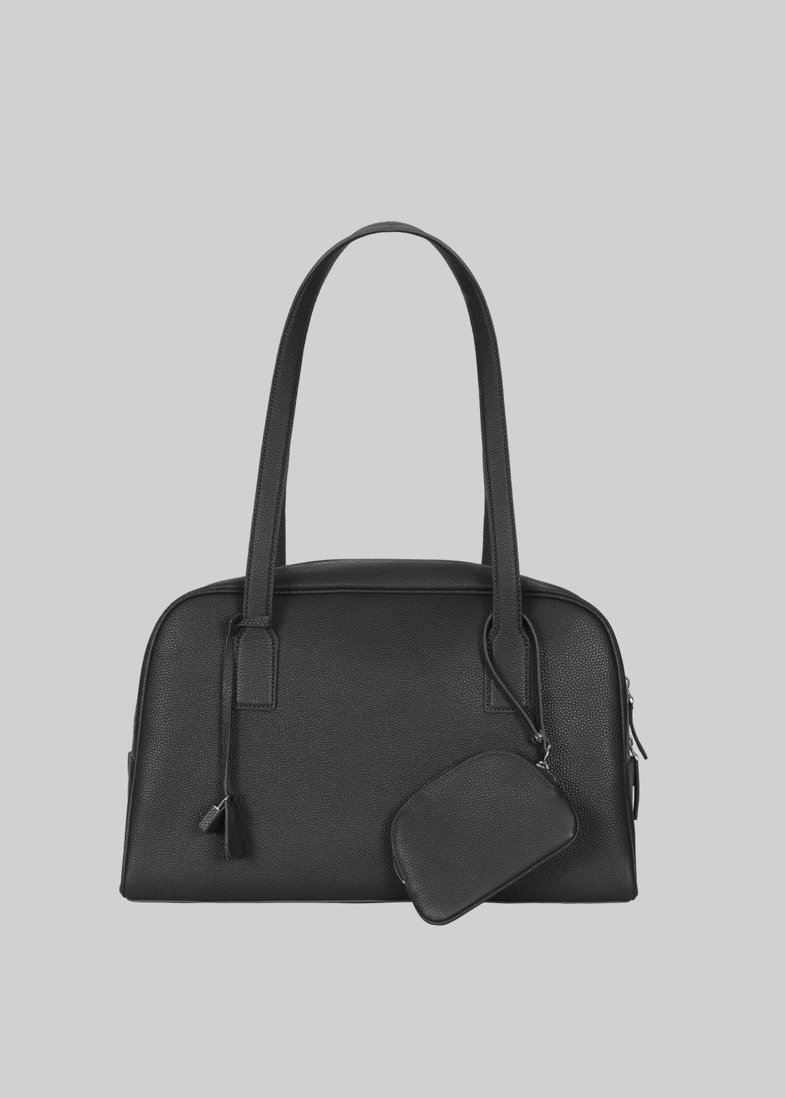 Noho Leather Shoulder Bag - Black