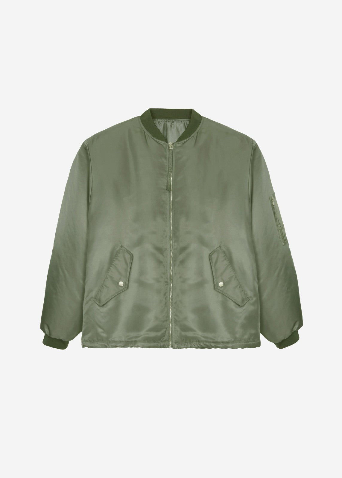 Volme Padded Bomber Jacket - Khaki
