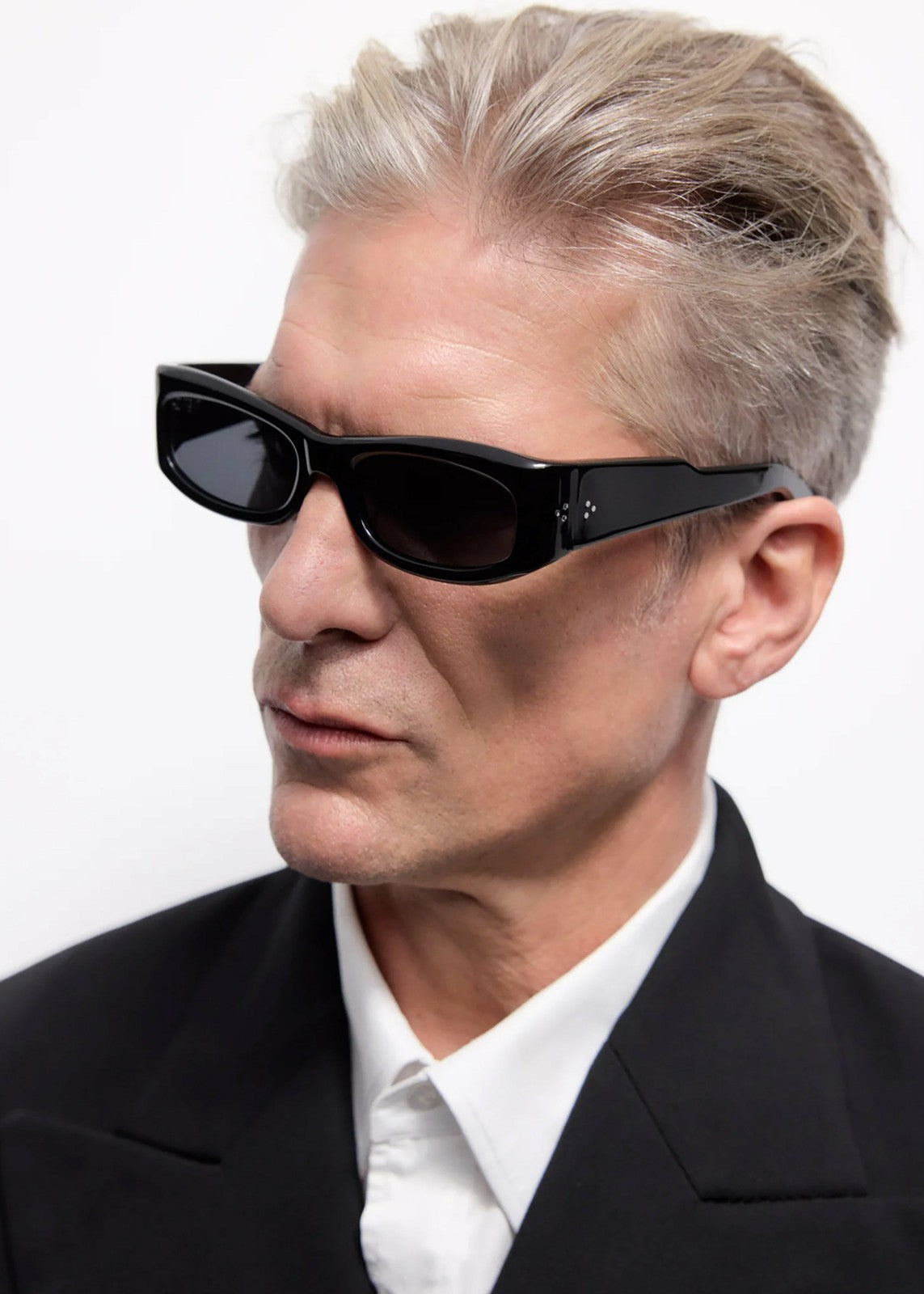 Port Tanger Saudade II Sunglasses - Black Acetate/Black Lens
