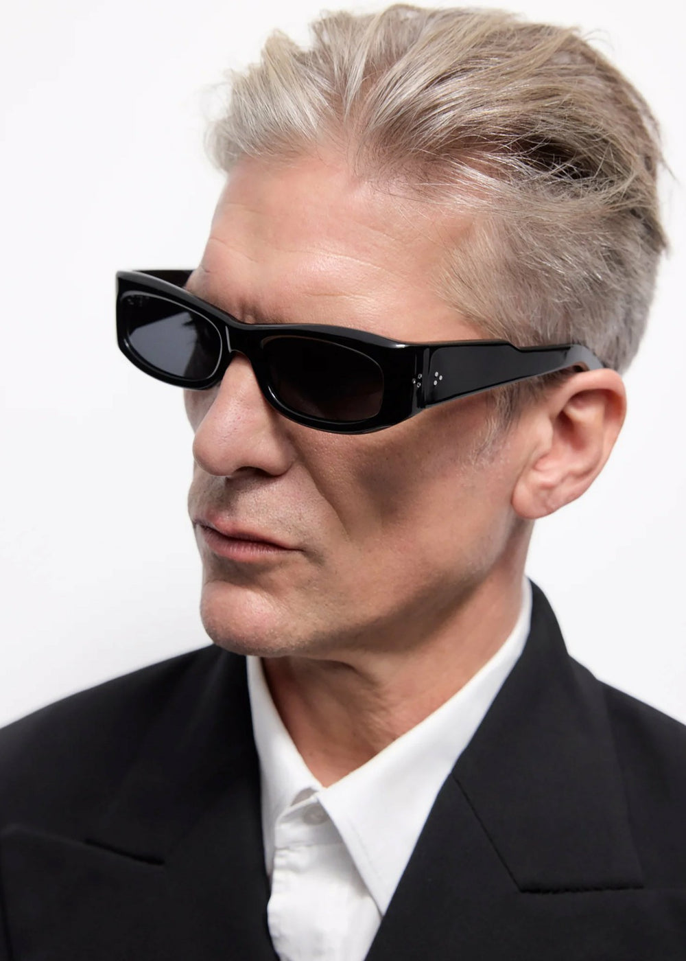 Port Tanger Saudade II Sunglasses - Black Acetate/Black Lens