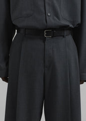 Milton Wool Blend Trousers - Dark Grey