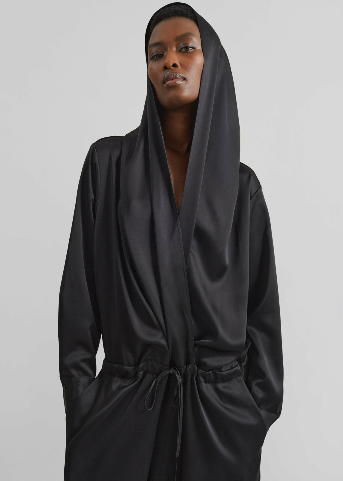 Jesmond Hooded Jumpsuit - Black