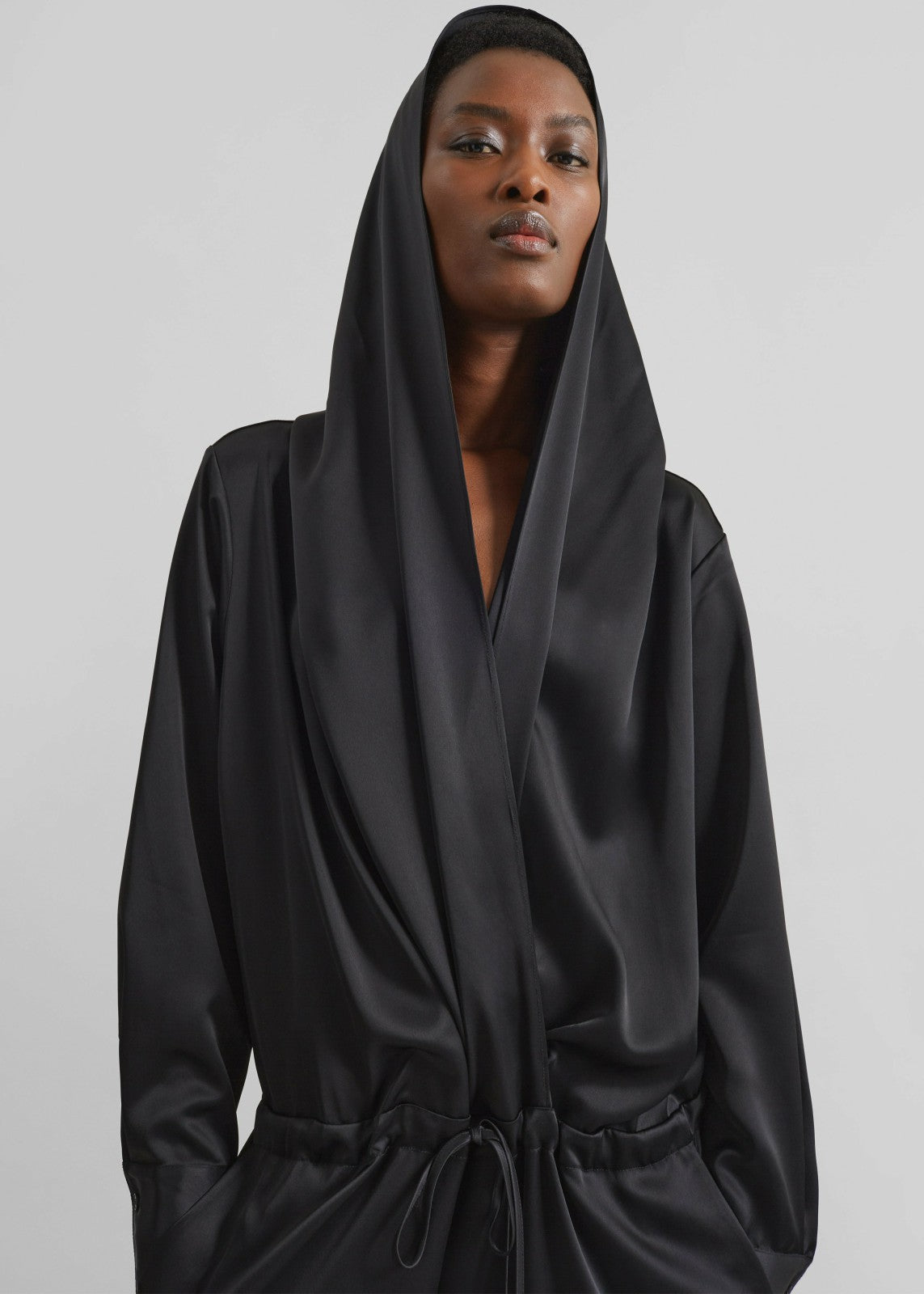 Jesmond Hooded Jumpsuit - Black