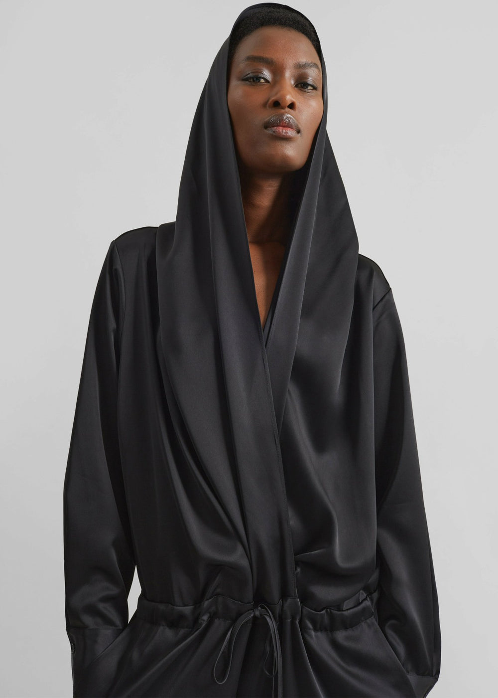 Jesmond Hooded Jumpsuit - Black