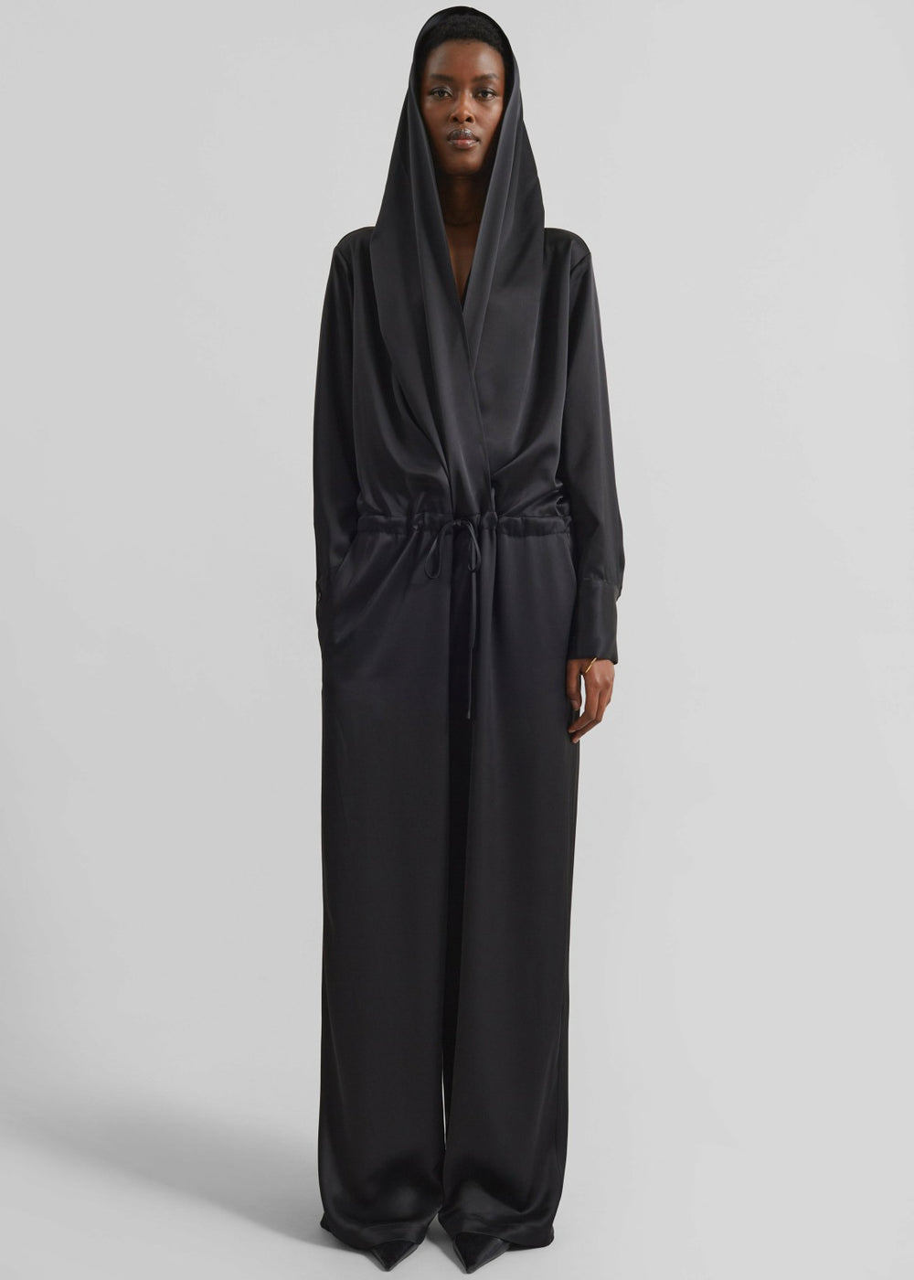 Jesmond Hooded Jumpsuit - Black