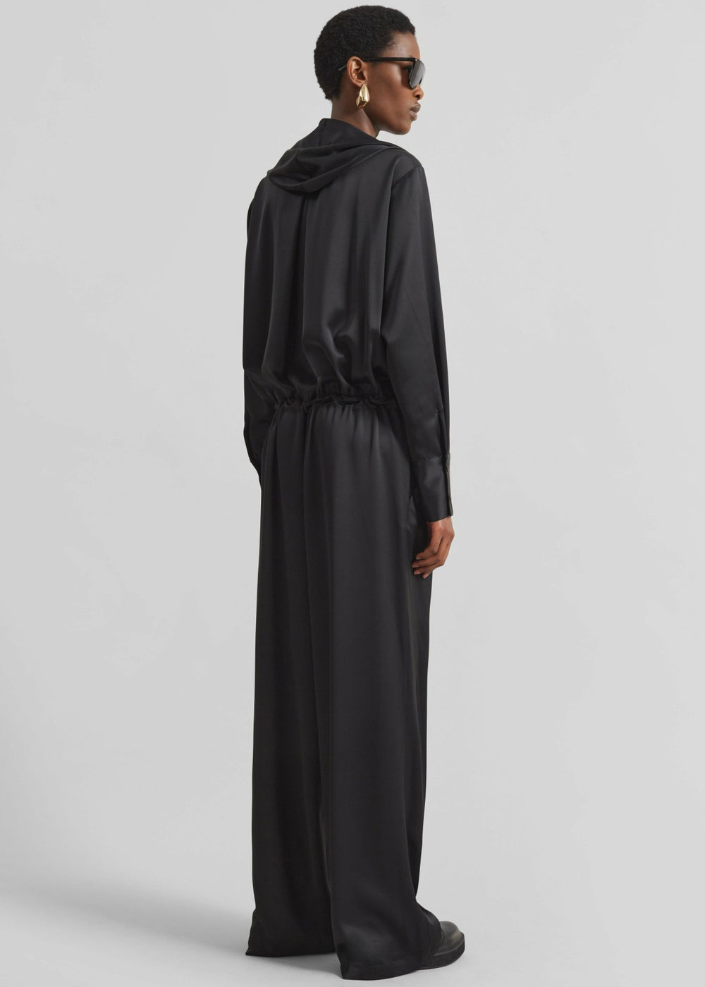 Jesmond Hooded Jumpsuit - Black