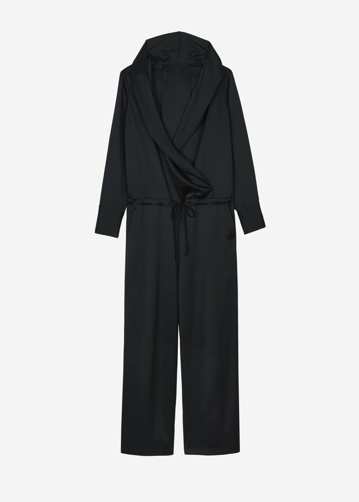 Jesmond Hooded Jumpsuit - Black