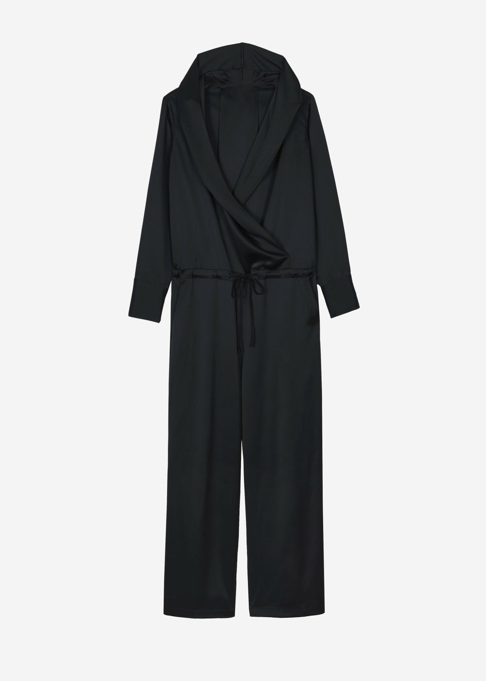 Jesmond Hooded Jumpsuit - Black
