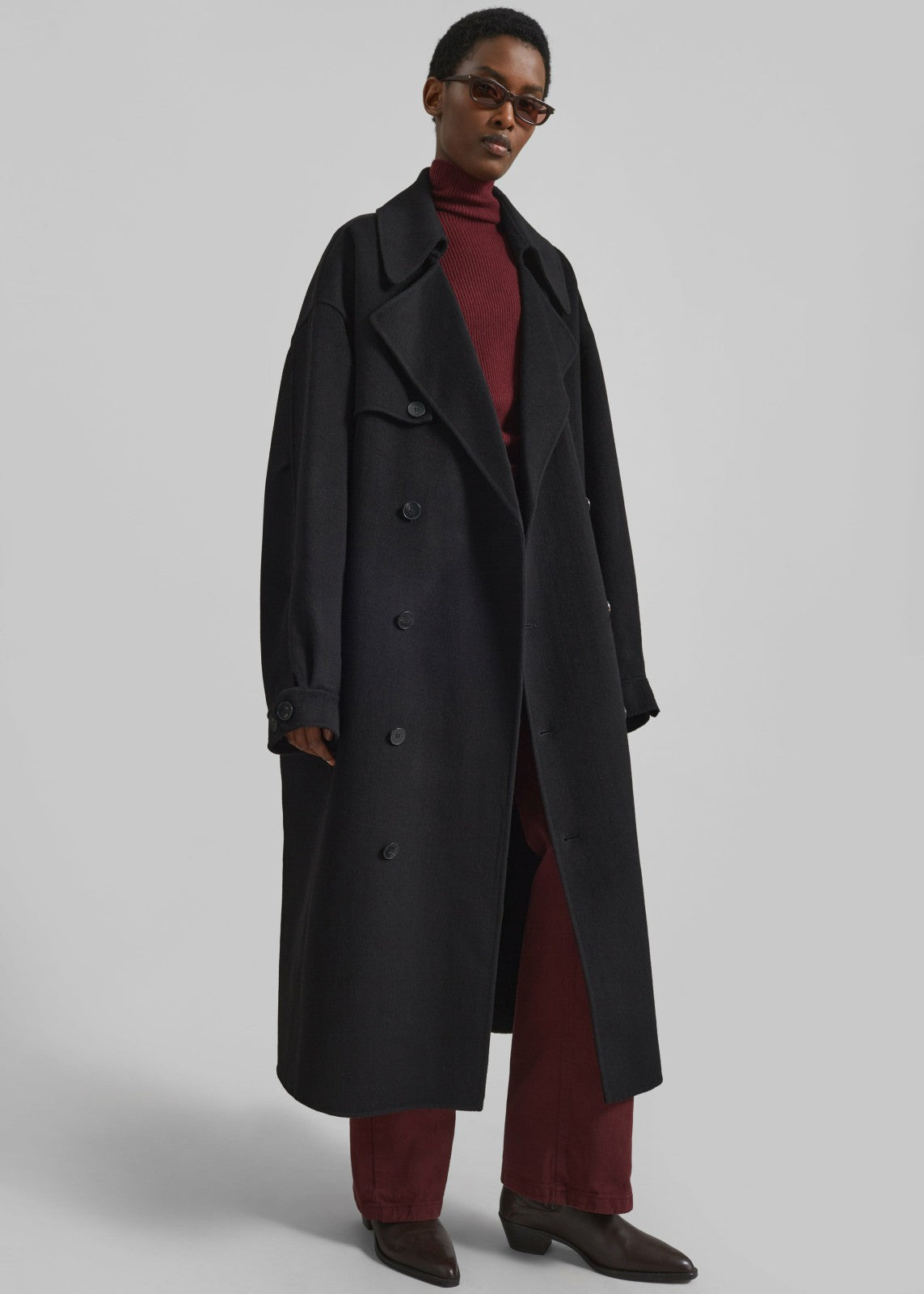 Mavis Long Coat - Black